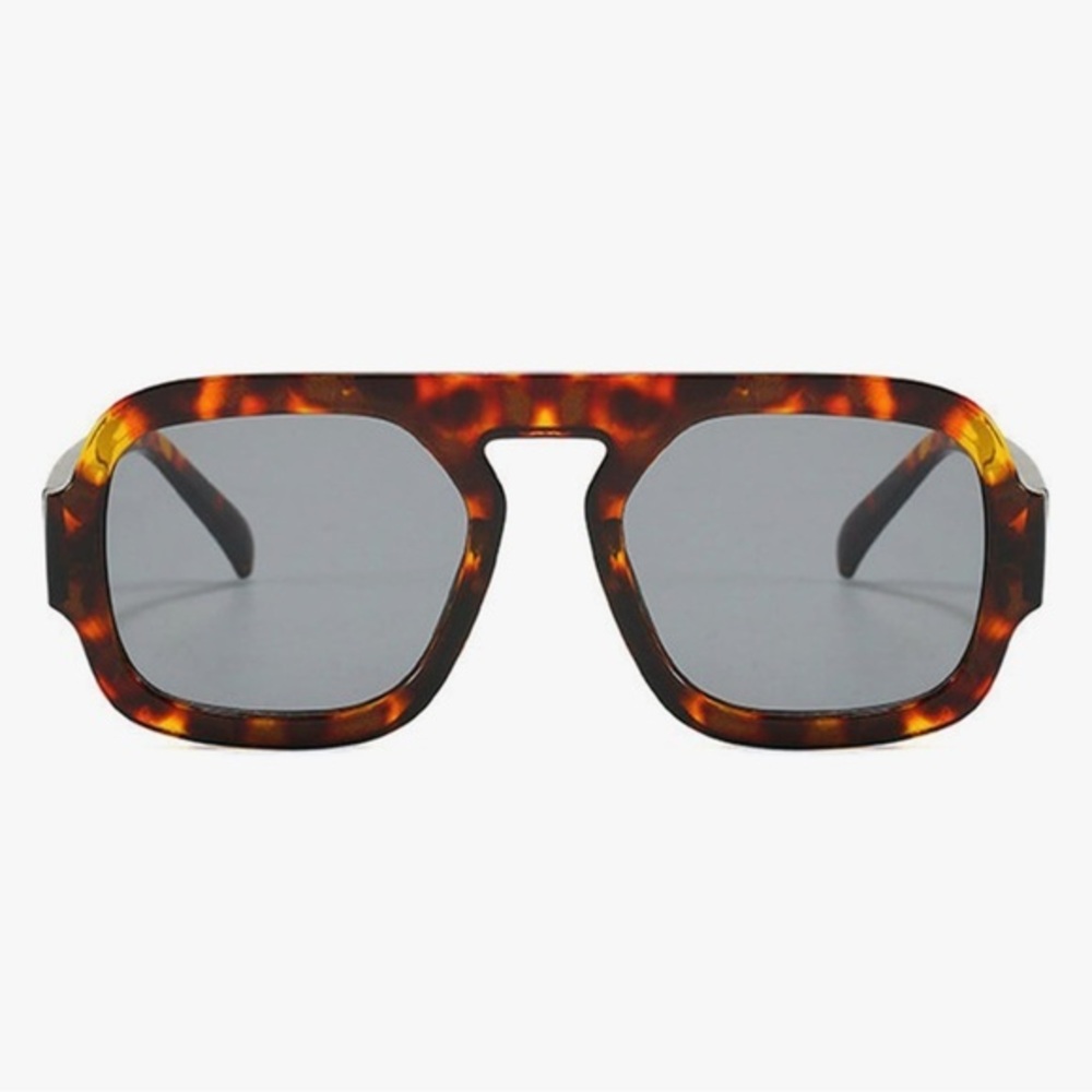 Tortoise Shell Sunglasses with Dark Lenses